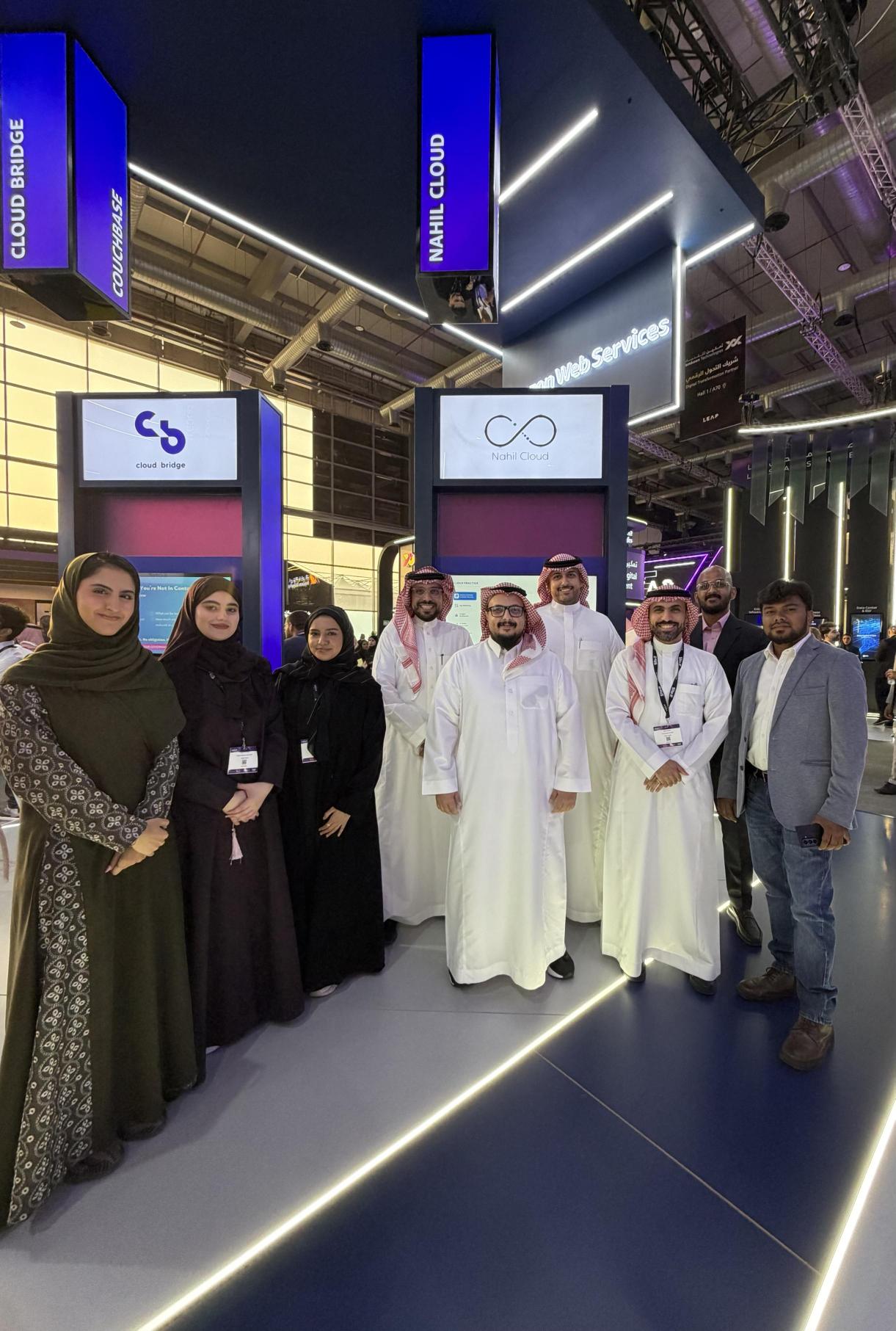 CodeSizzler at LEAP 2026 booth with Nahil Cloud